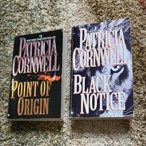 Patricia Cornwell *Set of 2* Suspense Novels 'Point of Origin' & 'Black Notice'